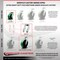 Service Caster 6 Inch Heavy Duty Green Poly on Cast Iron Caster Swivel Locks 2 Rigid SCC, 2PK SCC-KP92S630-PUR-GB-BSL-2-R-2 - alternate 2